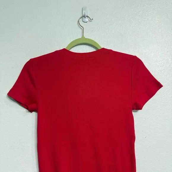 Ralph Lauren Sport Engine Red V-Neck Tee Sz S NWOT - Picture 9 of 13